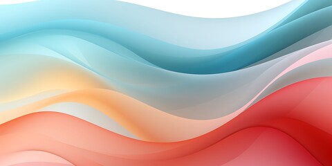 Aufkleber - abstract background in a flat design, vector graphics, colorful lines, simple curves, flat compositi