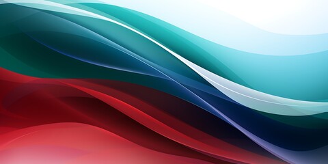 Aufkleber - abstract background in a flat design, vector graphics, colorful lines, simple curves, flat compositi