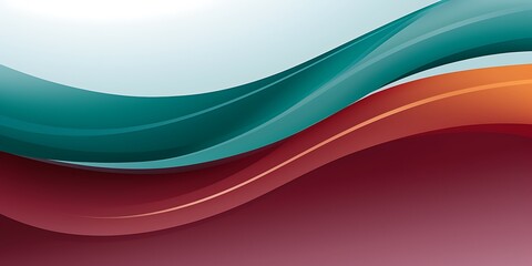 Aufkleber - abstract background in a flat design, vector graphics, colorful lines, simple curves, flat compositi
