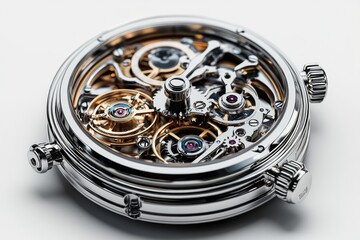 Aufkleber - Luxury wrist watch revealing its intricate and complicated mechanism