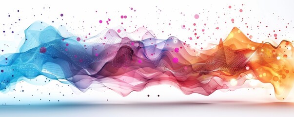Poster - Abstract Data Visualization on White Background - Modern Charts and Graphs