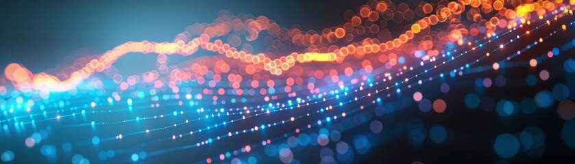 Poster - Abstract Data Visualization on White Background - Modern Graph and Chart Elements for Business Analysis