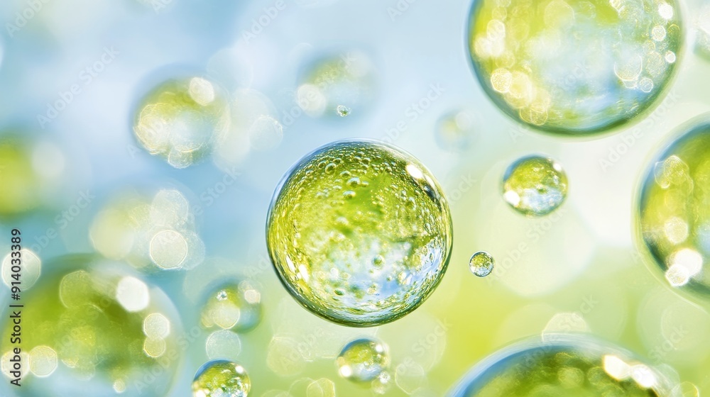 H2 gas molecule. Production of green hydrogen energy running on ...