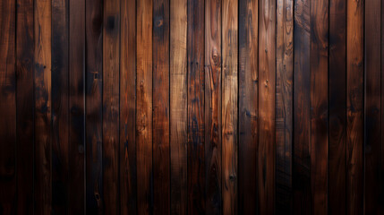 Poster - Dark old wooden background made of planks, rustic abstract  wood texture