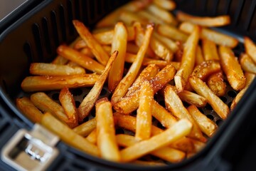 French fries made in an air fryer for a healthier meal