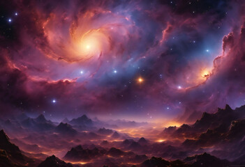 Wall Mural - cosmos  clouds