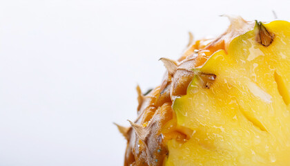 Close up of a slice pineapple