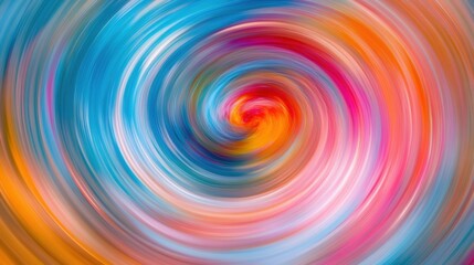 Poster - A vibrant swirl of colors blends seamlessly, evoking energy and creativity in an abstract design