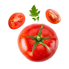 Canvas Print - Fresh tomato on transparent png