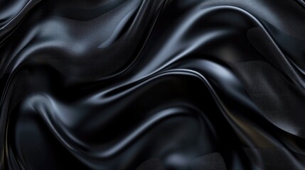 Poster - Refined 3D black background with a blend of matte and glossy surfaces, suitable for sophisticated and classy visuals.