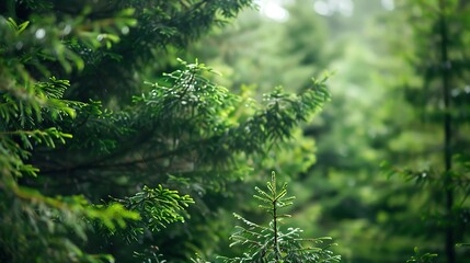 Sticker - Green Forest After Rain