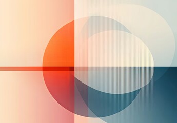 Poster - A minimalist abstract background with simple shapes and a monochromatic color scheme, emphasizing elegance and simplicity