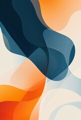 Poster - A minimalist abstract background with simple shapes and a monochromatic color scheme, emphasizing elegance and simplicity