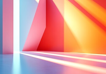 Poster - A minimalist abstract background with simple shapes and a monochromatic color scheme, emphasizing elegance and simplicity
