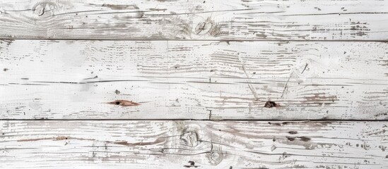 Aufkleber - Weathered white wooden surface with a distressed appearance featuring subtle color stains adding a rustic charm suitable for creative copy space image