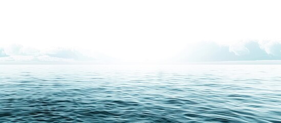 Leinwandbilder - White background featuring a serene sea perfect for a copy space image