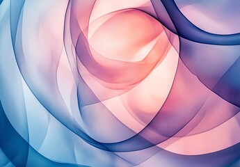 Poster - An abstract background with overlapping circles and transparency effects, creating a sense of lightness and fluidity