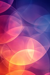 Poster - An abstract background with overlapping circles and transparency effects, creating a sense of lightness and fluidity