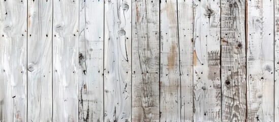 Aufkleber - Rustic white wooden panels provide a textured background for design featuring a blank space for text or images in this copy space image