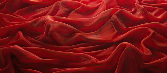 Canvas Print - Vibrant red silk backdrop with space for image insertion. Creative banner. Copyspace image