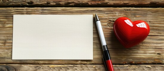 Poster - Pen down a heartfelt message of affection on a blank copy space image