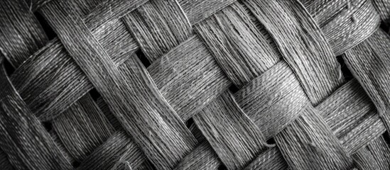 Aufkleber - Gray woven tablecloth texture background with copy space image