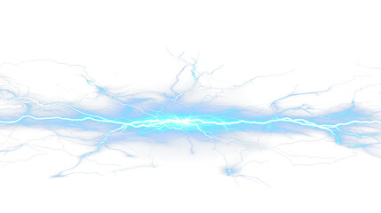 blue thunder over a full black background, vector,