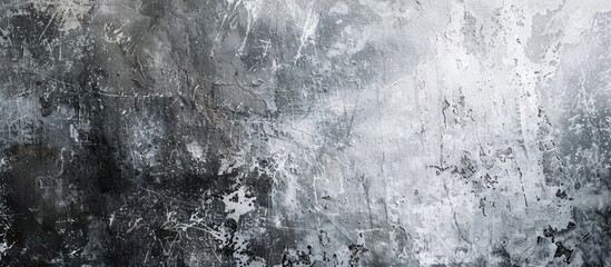 Canvas Print - Gritty gray wall with scratches and white markings providing texture for an abstract backdrop ideal for incorporating text or design elements copy space image