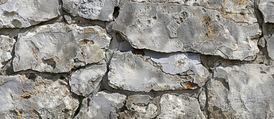 Aufkleber - Old textured gray background like natural stone ideal for a retro pattern on a wall with copy space image
