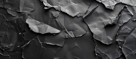 Leinwandbilder - A stunning backdrop featuring black paper with copy space image