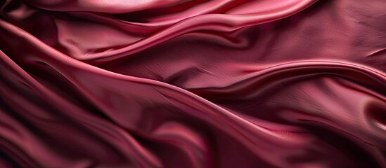 Aufkleber - Gorgeous silk on a rich Marsala red backdrop perfect for a copy space image