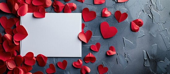 Fototapete - Valentine s Day concept with a letter background and note design ideal for romantic messages and love notes featuring copy space image