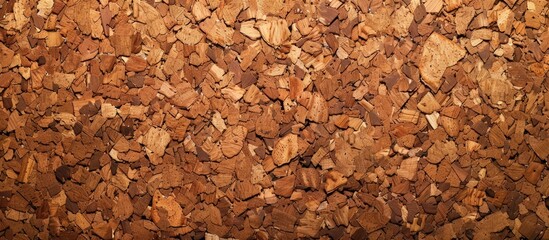 Aufkleber - Abstract background with a natural brown cork texture The surface provides a suitable copy space image