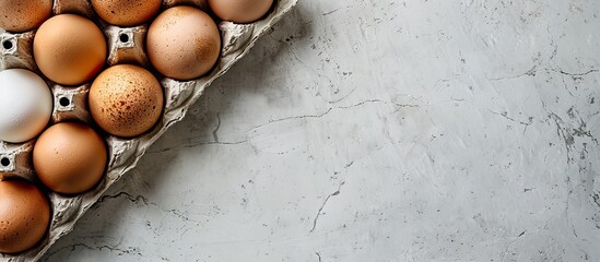 Poster - Eggs boast abundant protein content shown in a copy space image