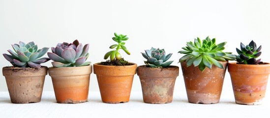 Poster - Repot succulents and cacti from home into pots for a copy space image