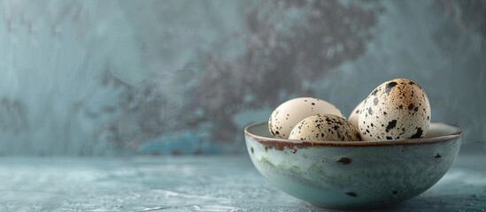 Aufkleber - Quail eggs perfect for a copy space image