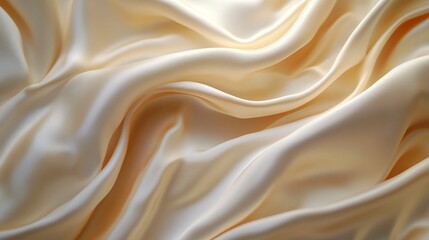 Poster - Silky, flowing fabric background with elegant, soft folds and a luxurious texture.