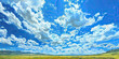 © Lila Patel - Blue Sky: An expansive landscape painting, depicting the vast Mongolian sky.