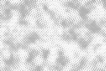 Aufkleber - Halftone dotted background. Halftone effect vector pattern. Circle dots isolated on the white background.