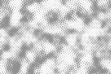 Aufkleber - Halftone dotted background. Halftone effect vector pattern. Circle dots isolated on the white background.