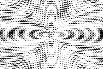 Aufkleber - Halftone dotted background. Halftone effect vector pattern. Circle dots isolated on the white background.