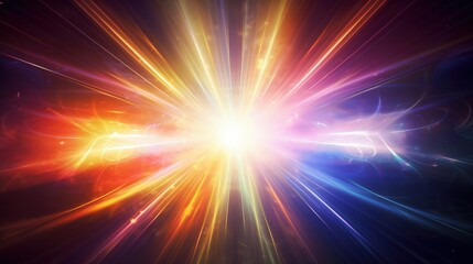 Poster - Abstract Light Burst
