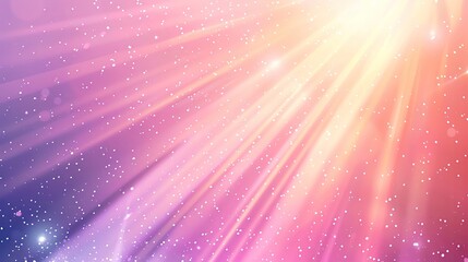 Poster - A vibrant burst of light and color, creating an ethereal backdrop filled with sparkling stars and shimmering rays.
