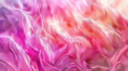 Poster - A mesmerizing abstract background featuring vibrant pink and orange waves, perfect for art, design, or modern themes.