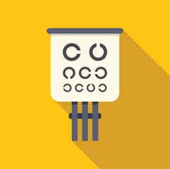 Poster - Medical tool presenting different letter sizes for testing visual acuity