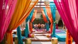 © julio - Colorful Indian Wedding Ceremony Setup