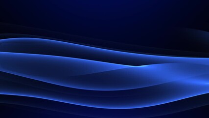 Poster - abstract colorful wavy background in dark blue on black backdrop. modern colorful wallpaper. seamles