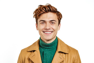 Canvas Print - Happy young man with a big smile