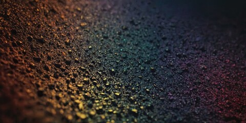 Aufkleber - A close up of a wet surface with a rainbow of colors