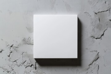 Poster - This photorealistic landscape brochure mockup is blank on a light gray background.